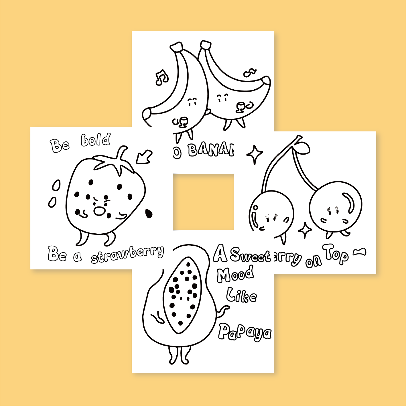 [B] Juice Positivity Coloring Book