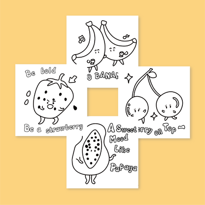 [B] Juice Positivity Coloring Book