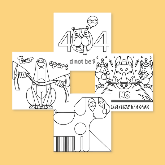[B] Doge Coloring Book