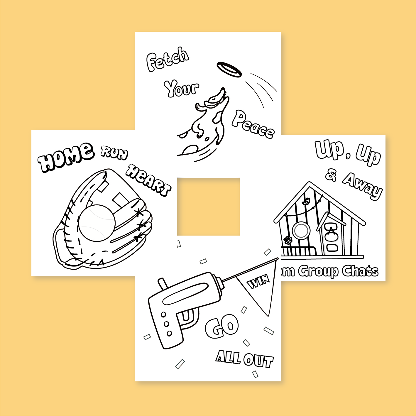 [B] Toys Mental Healthy Coloring Book