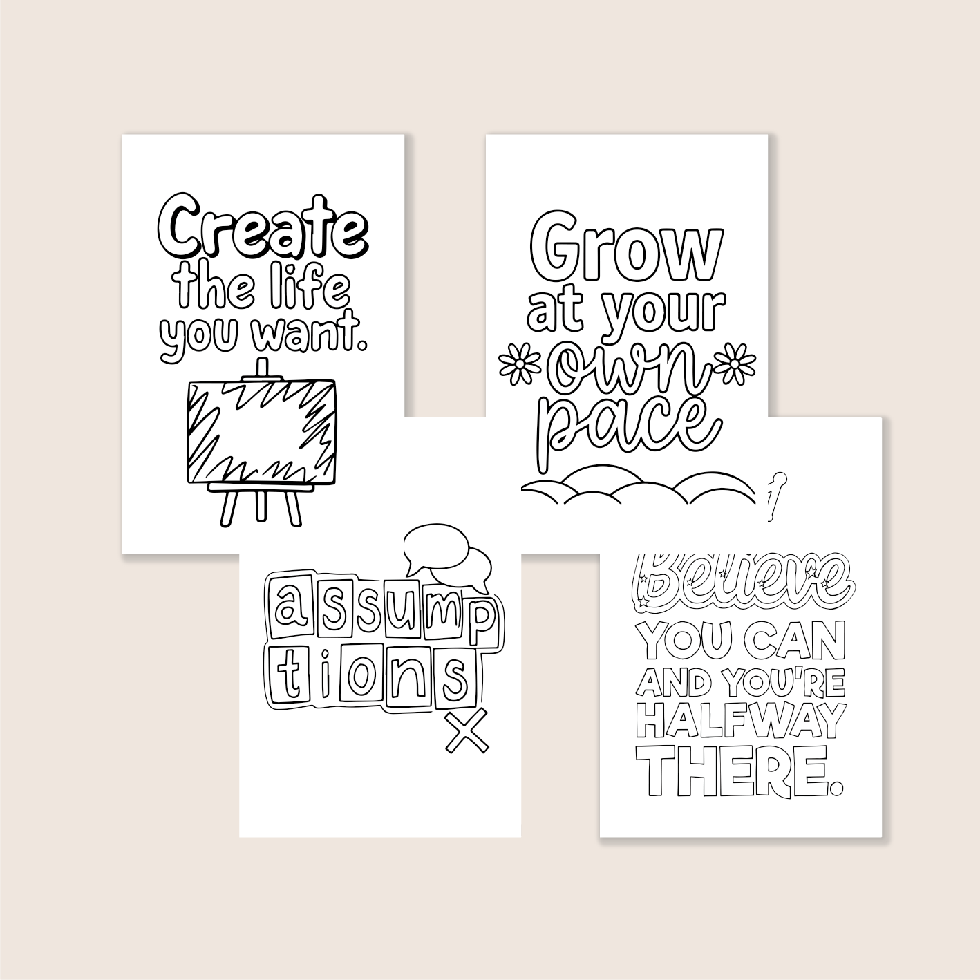 [A] Words to live by Coloring Book