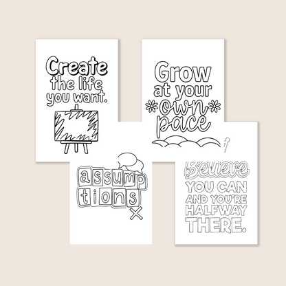 [A] Words to live by Coloring Book