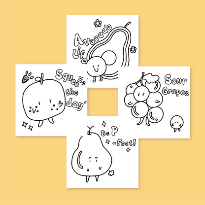 [B] Juice Positivity Coloring Book