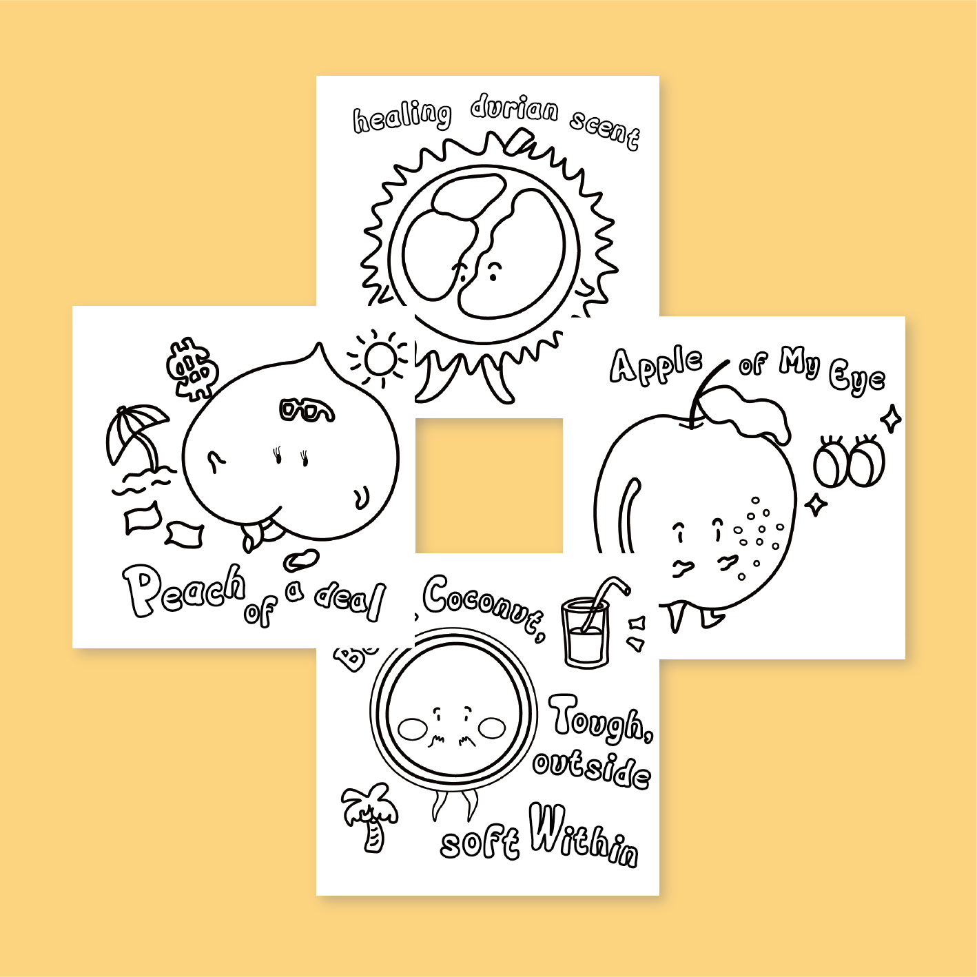 [B] Juice Positivity Coloring Book