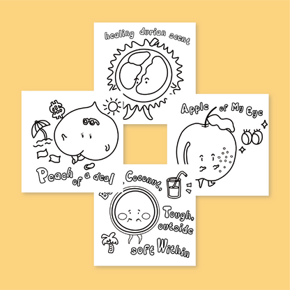 [B] Juice Positivity Coloring Book