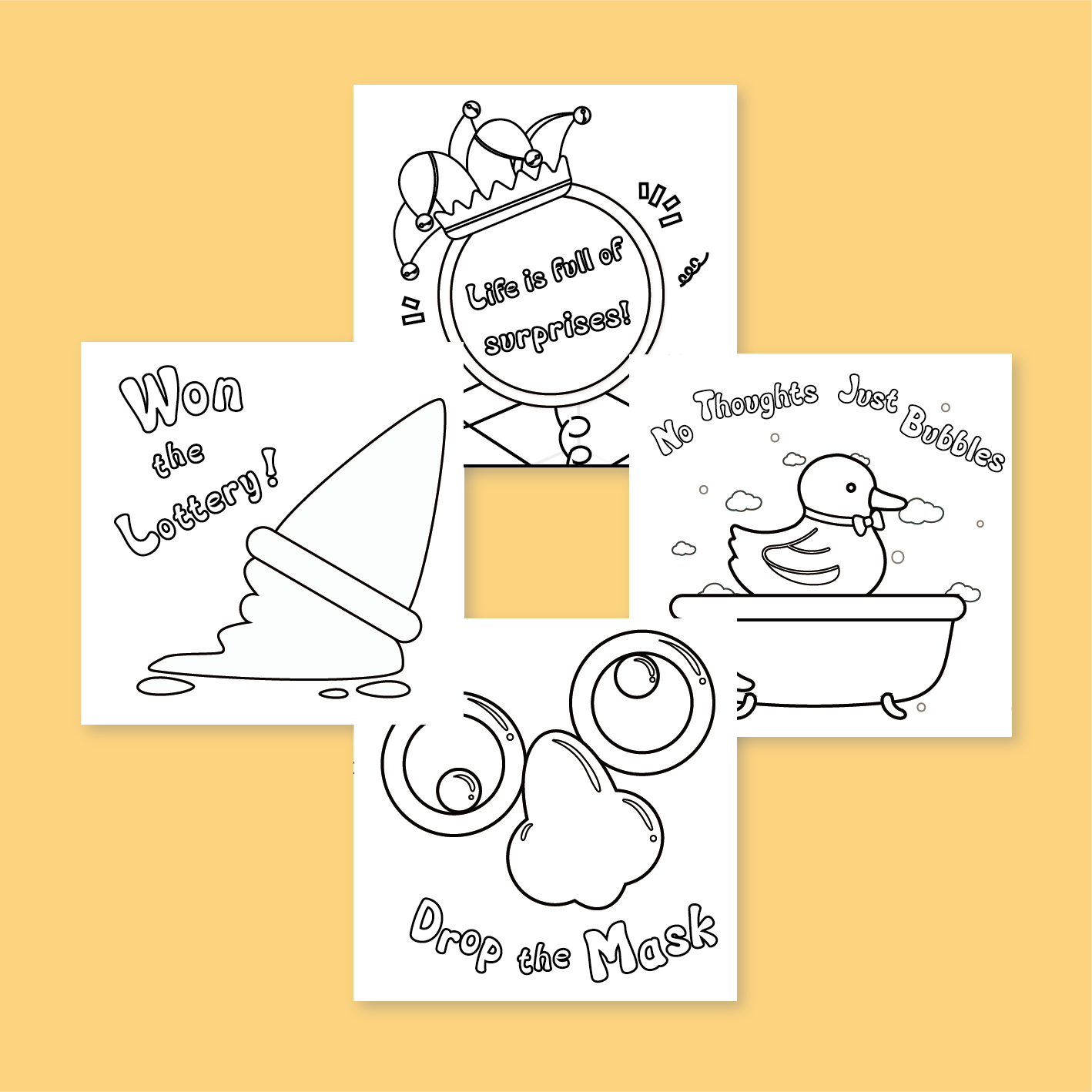 [B] Toys Mental Healthy Coloring Book