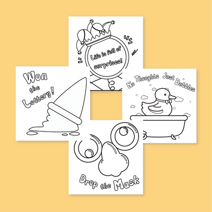 [B] Toys Mental Healthy Coloring Book