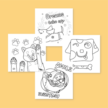 [B] Doge Coloring Book