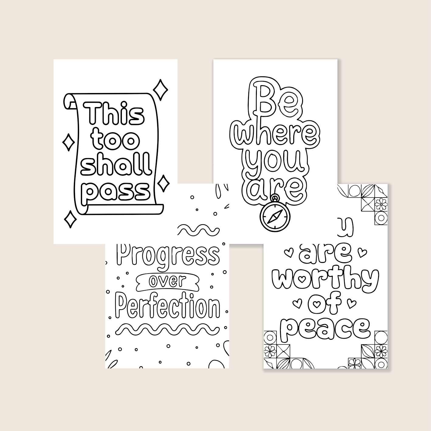 [A] Words to live by Coloring Book