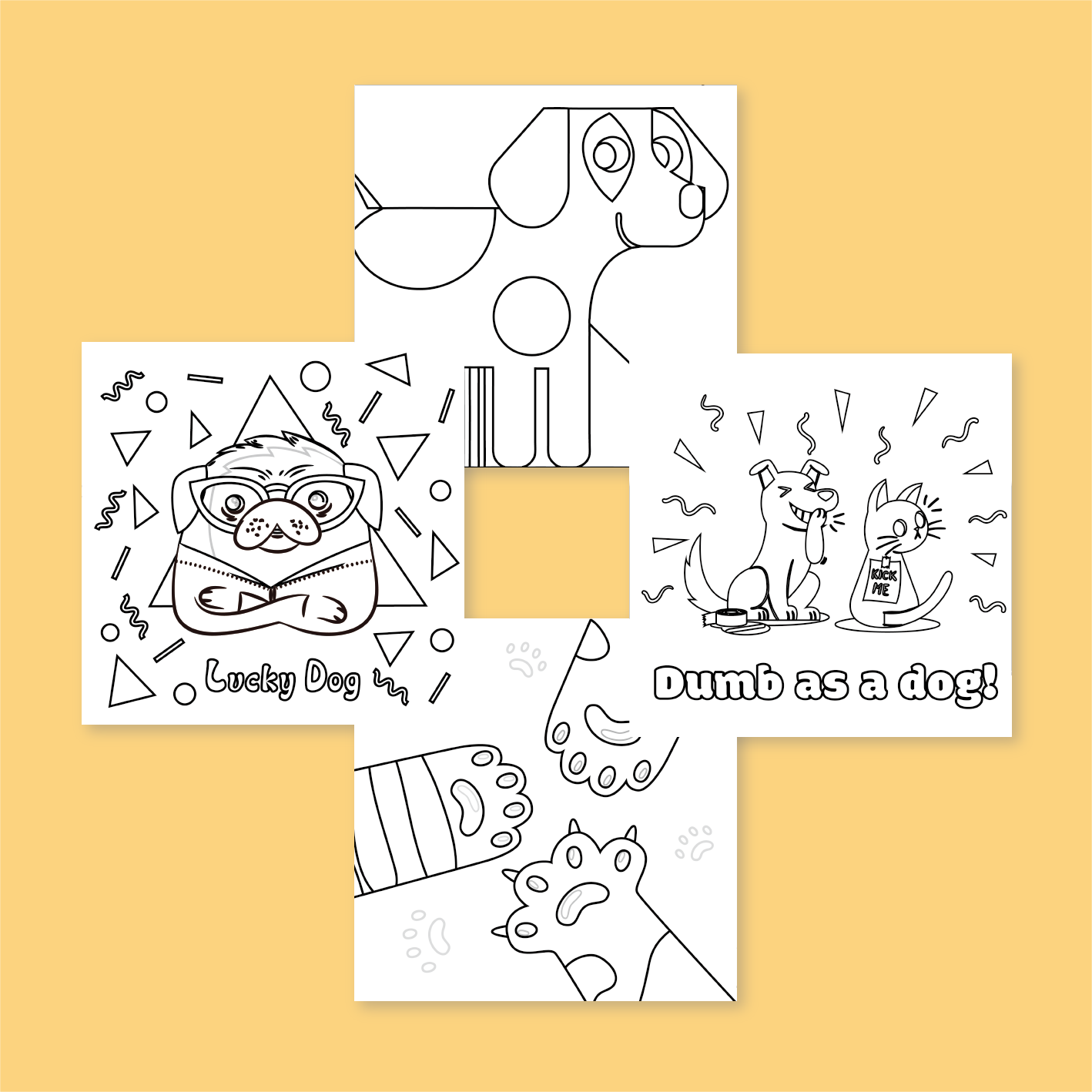 [B] Doge Coloring Book