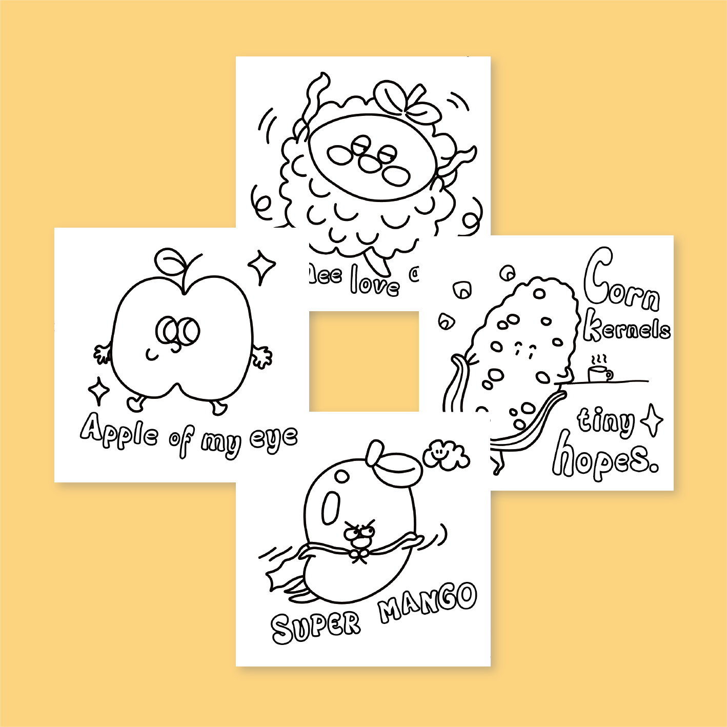 [B] Juice Positivity Coloring Book