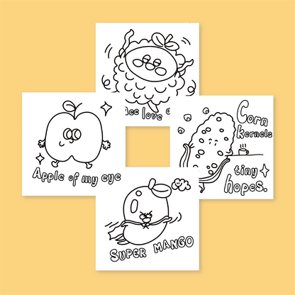 [B] Juice Positivity Coloring Book