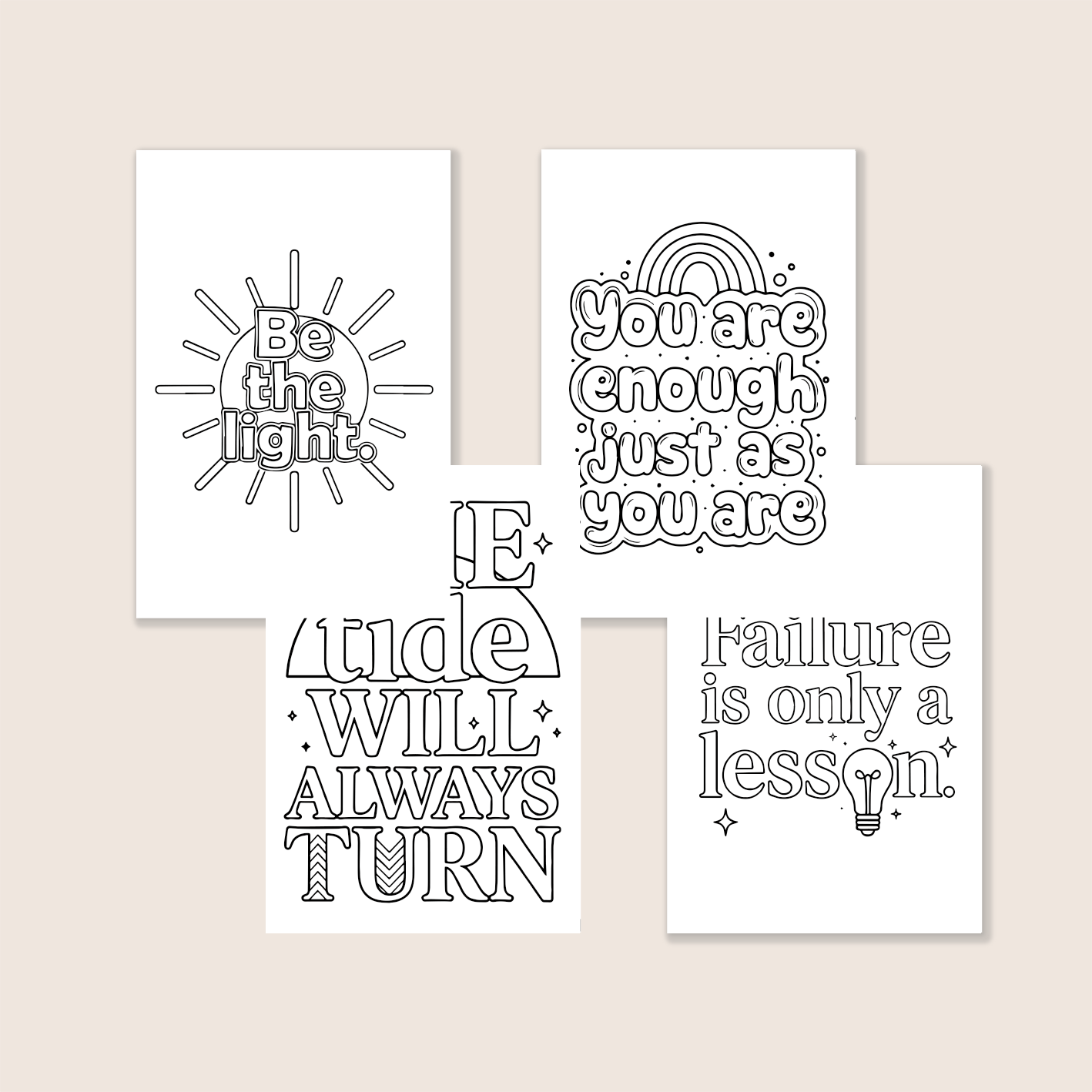 [A] Words to live by Coloring Book